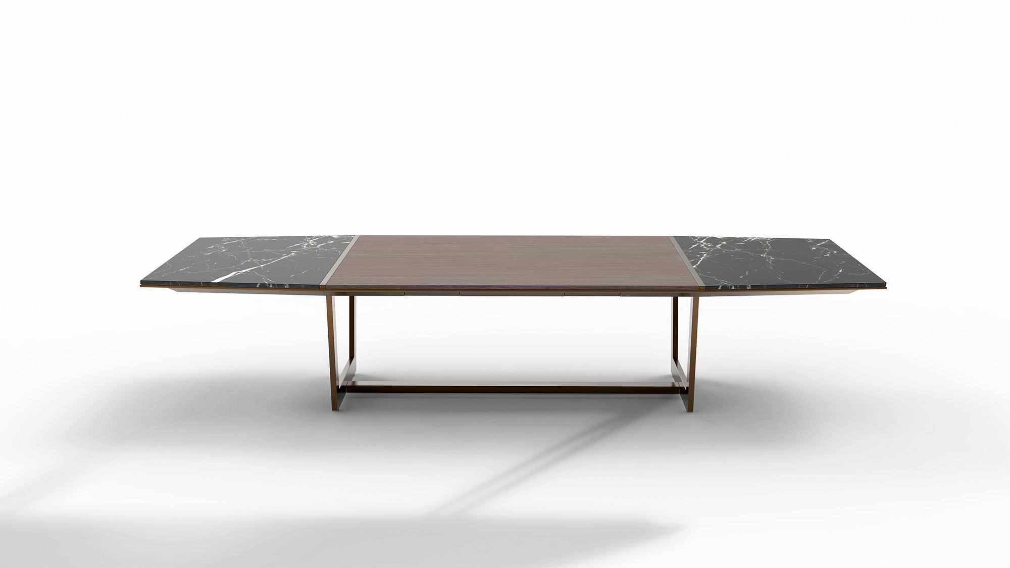 Infinito meeting conference room table designed for operative meetings, supporting teamwork, sharing, and daily collaboration.