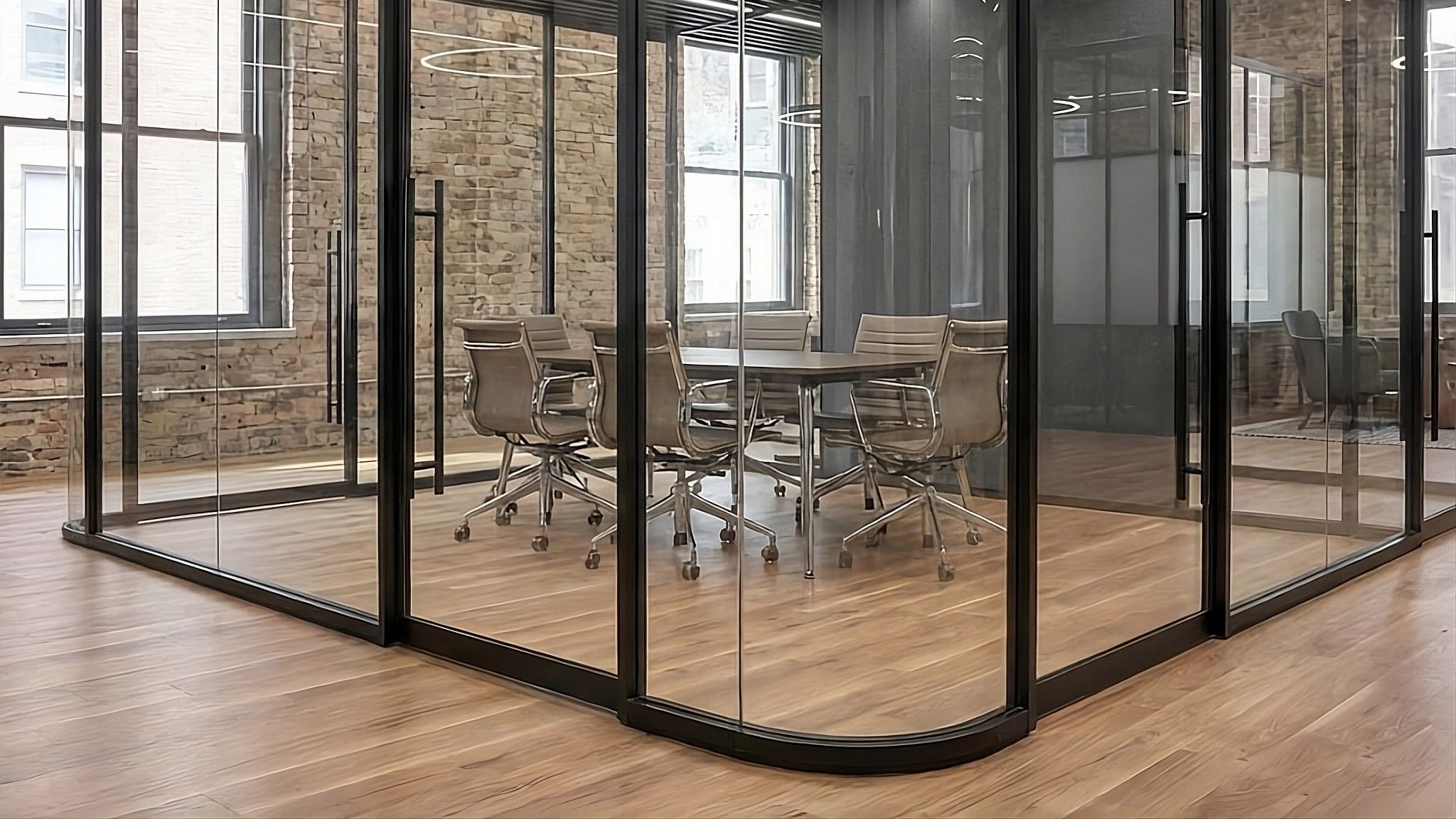 Ultralight soundproof office pod creating a freestanding space within the office, designed for concentrated work and meetings.